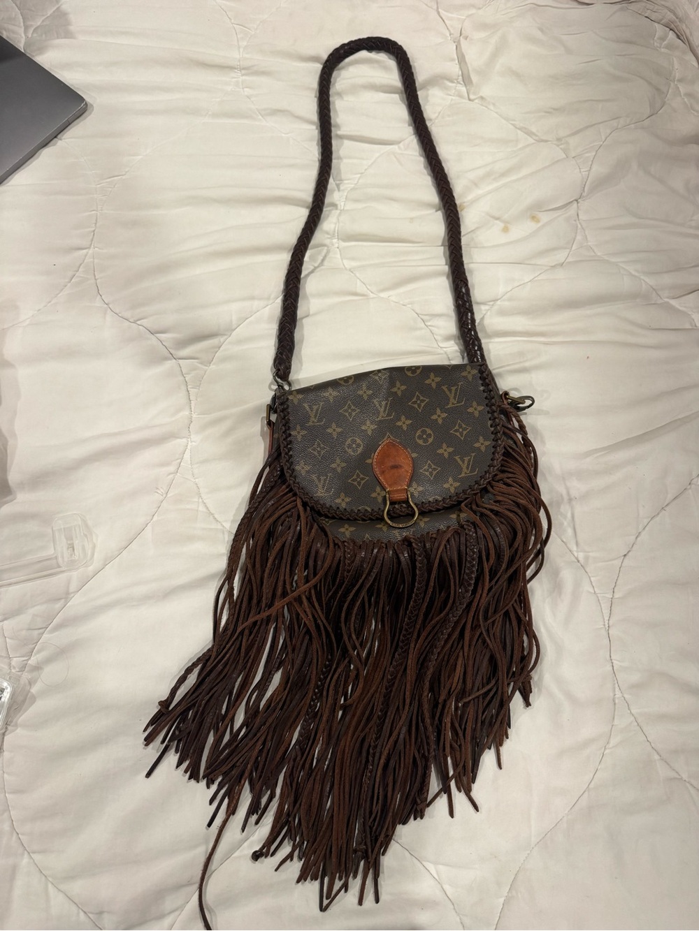 Louis Vuitton Brown Monogram Fringe Crossbody